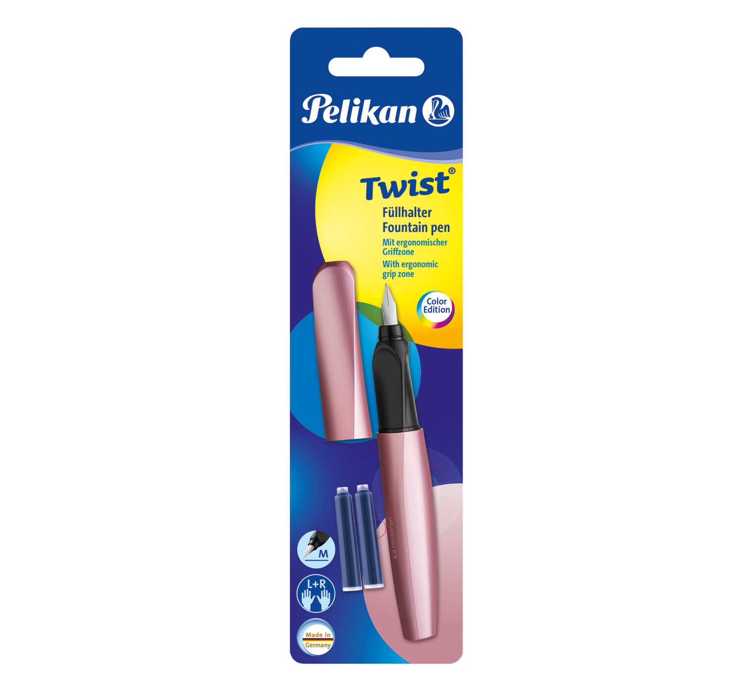 Cover: 4012700806260 | Pelikan Füller Twist, Girly Rose, Feder M, universell für Rechts-...