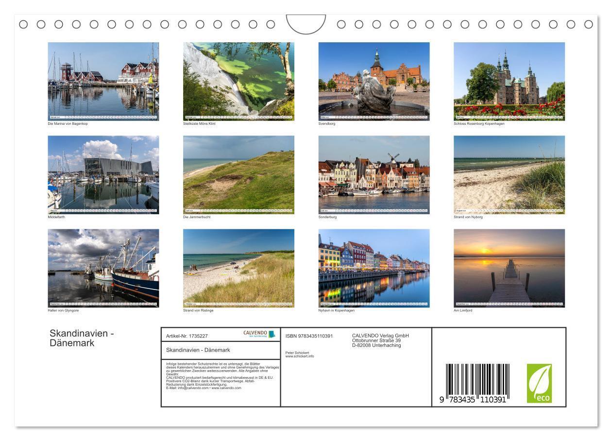 Bild: 9783435110391 | Skandinavien - Dänemark (Wandkalender 2025 DIN A4 quer), CALVENDO...