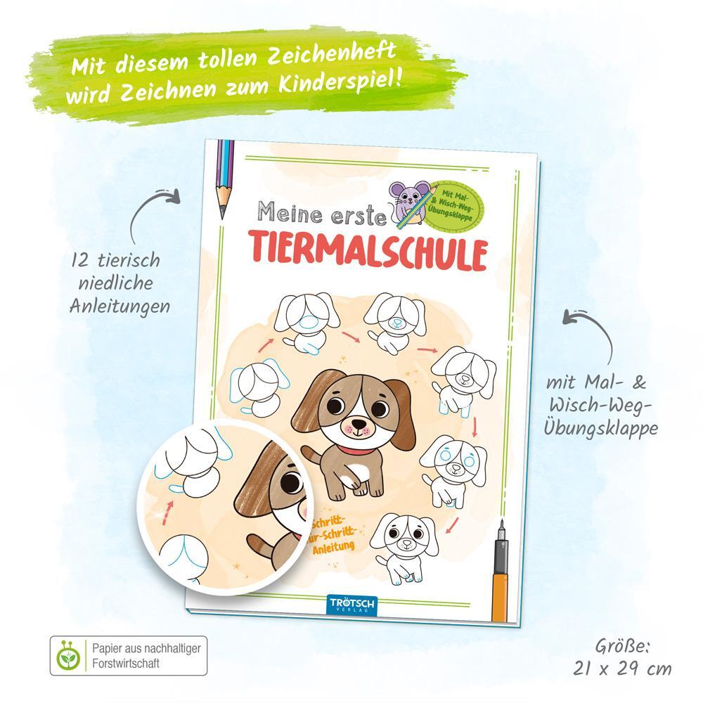 Bild: 9783988021304 | Trötsch Malbuch Meine erste Tiermalschule Hund | KG | Taschenbuch