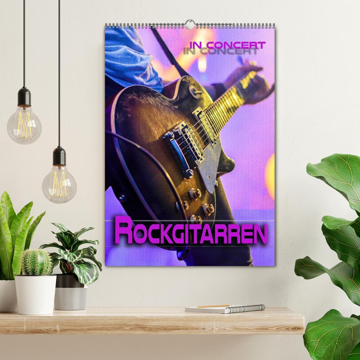 Bild: 9783435909520 | Rockgitarren in Concert (Wandkalender 2025 DIN A2 hoch), CALVENDO...