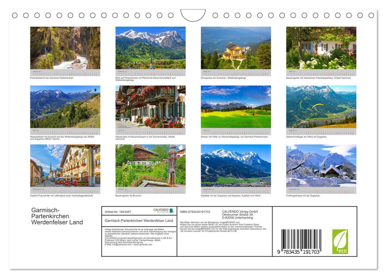 Bild: 9783435191703 | Garmisch-Partenkirchen Werdenfelser Land (Wandkalender 2025 DIN A4...