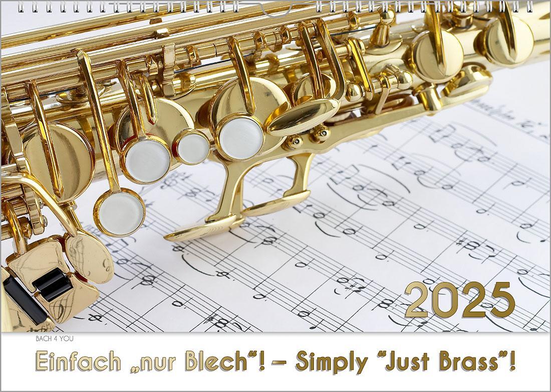 Cover: 9783969031025 | Blech-Instrumente - Musik-Kalender 2025, DIN A3 | Peter Bach Jr.