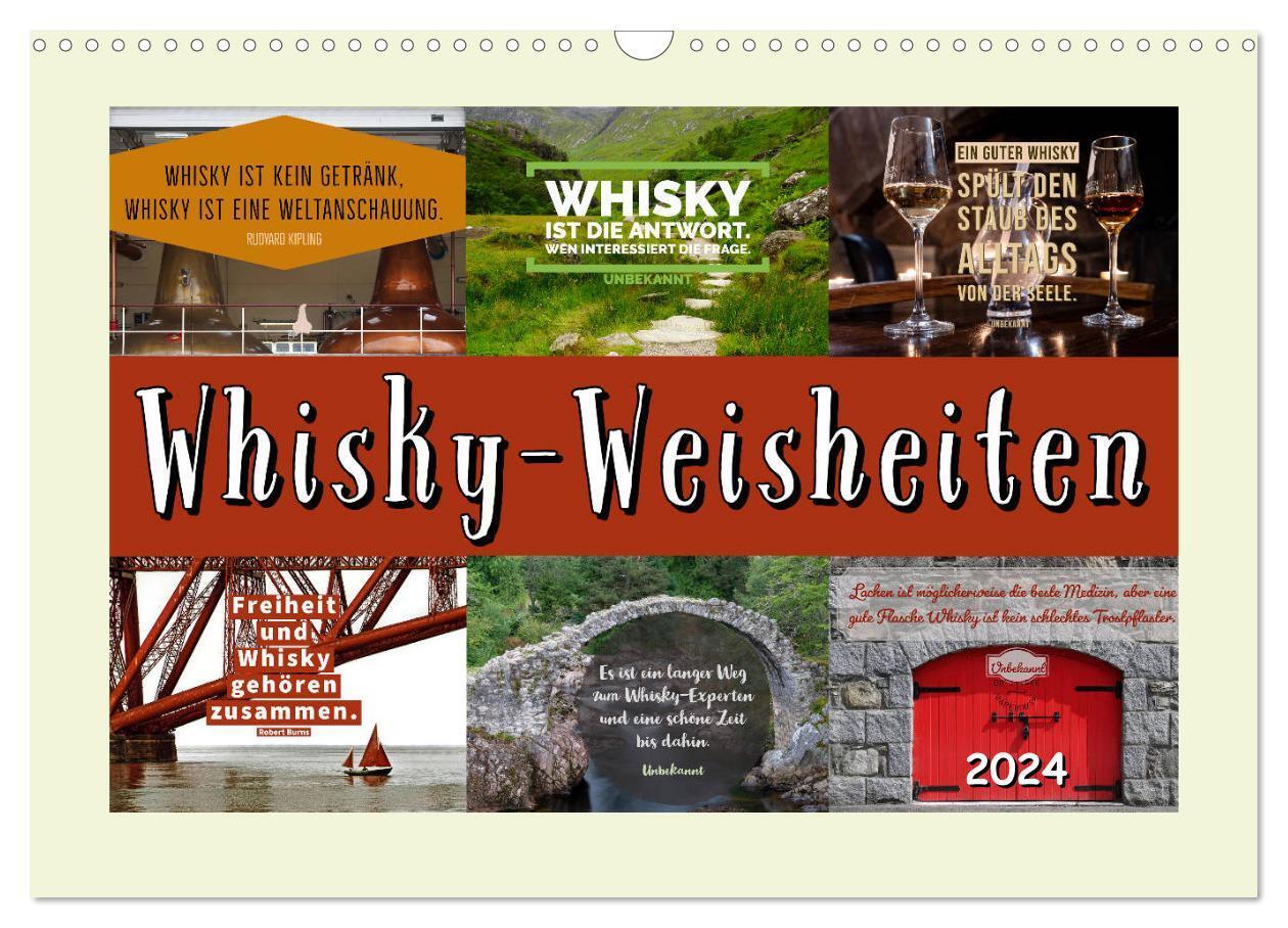 Cover: 9783675556812 | Whisky-Weisheiten (Wandkalender 2024 DIN A3 quer), CALVENDO...