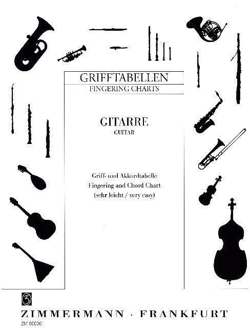 Cover: 9790010900360 | Grifftabelle für Gitarre | Buch | 6 S. | Deutsch | EAN 9790010900360