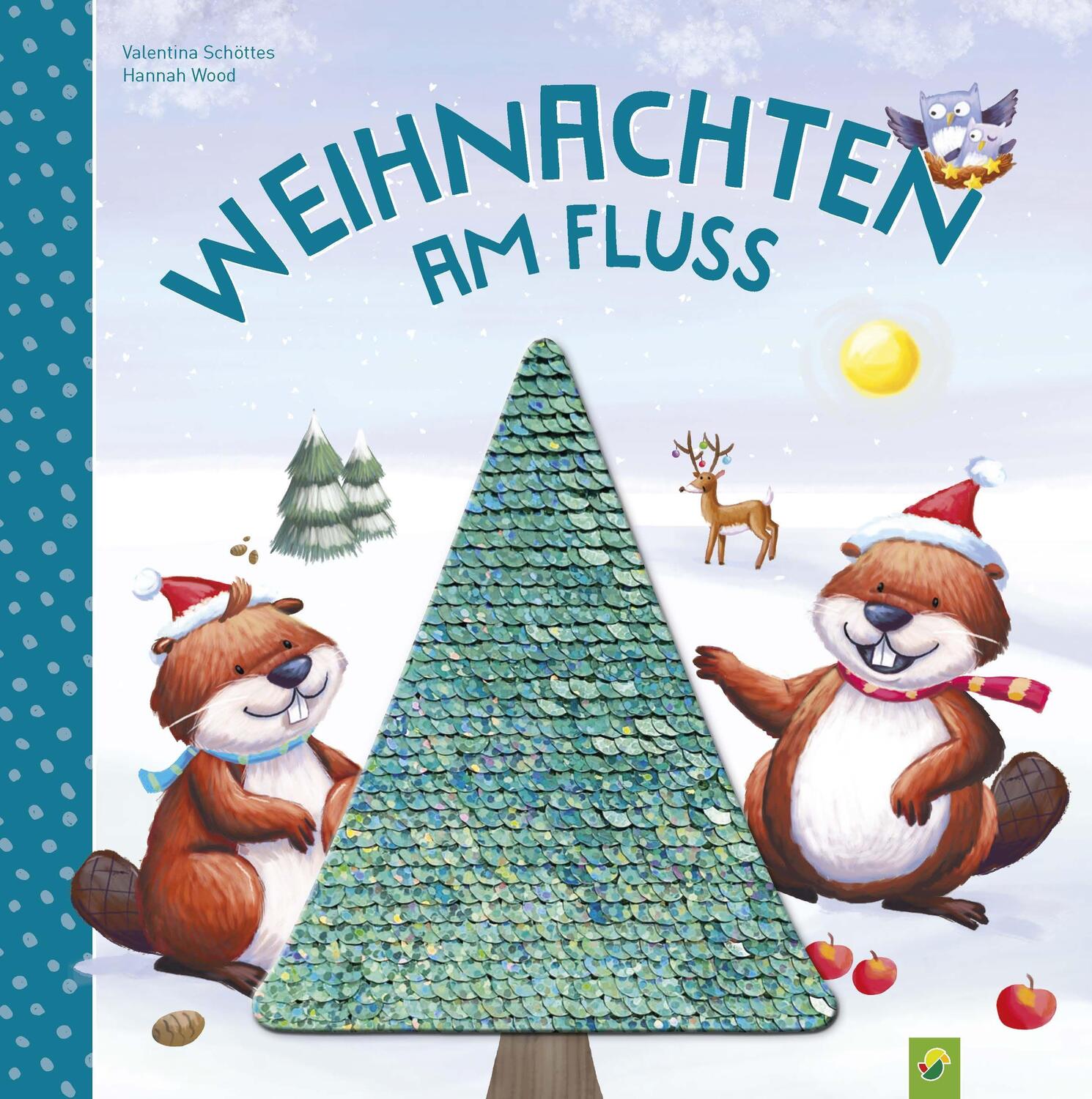 Cover: 9783849925727 | Weihnachten am Fluss. Bilderbuch mit Wendepailletten | Schöttes | Buch