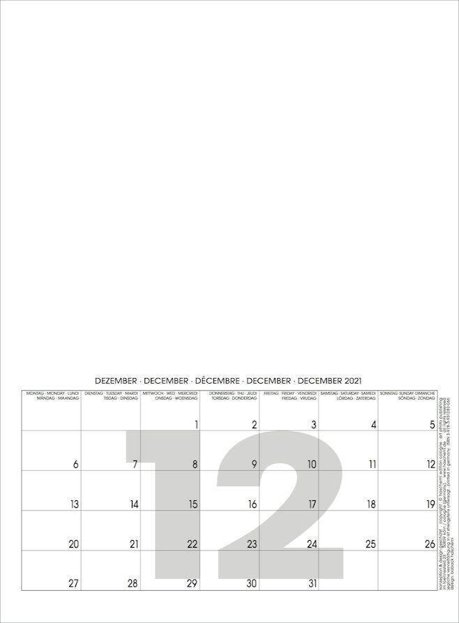 Bild: 9783931282110 | Mini White 2025  Blanko Mini A4 Format | Baback Haschemi | Kalender