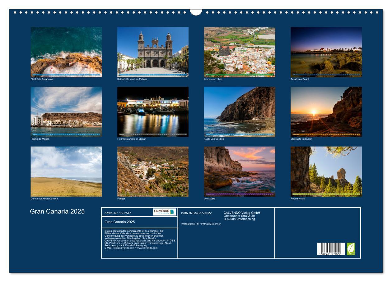 Bild: 9783435771622 | Gran Canaria 2025 (Wandkalender 2025 DIN A2 quer), CALVENDO...