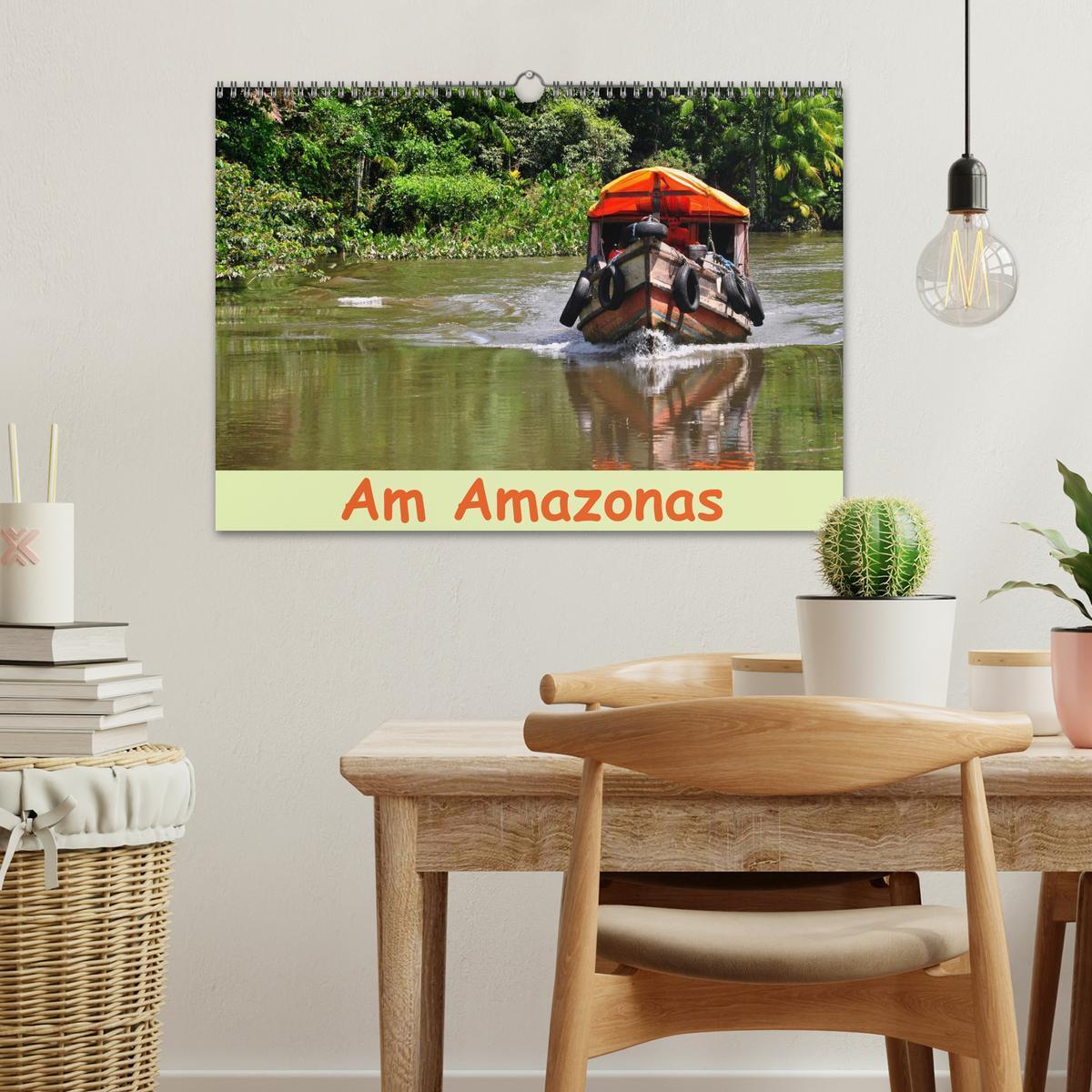 Bild: 9783435658152 | Am Amazonas (Wandkalender 2025 DIN A3 quer), CALVENDO Monatskalender