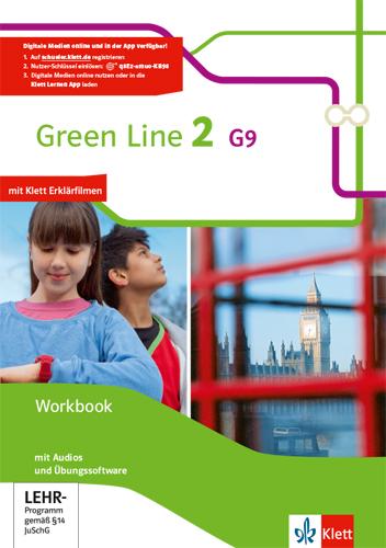 Cover: 9783128542287 | Green Line 2 G9 | Workbook mit 2 Audios und Übungssoftware Klasse 6