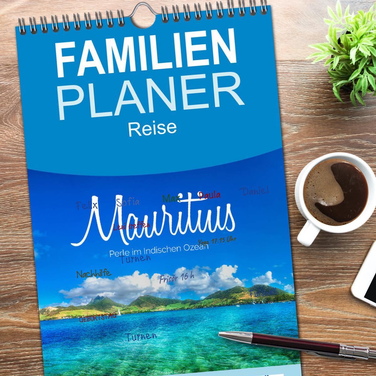 Bild: 9783457122129 | Familienplaner 2025 - Mauritius - Perle im Indischen Ozean mit 5...