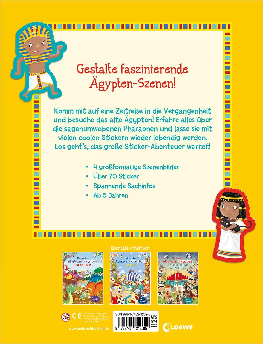 Rückseite: 9783743212695 | Mein großes Abenteuer-Stickerbuch - Altes Ägypten | Joshua George