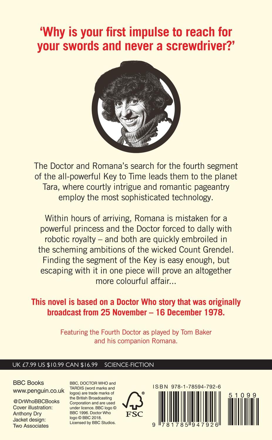 Rückseite: 9781785947926 | Doctor Who: The Androids of Tara (Target Collection) | David Fisher