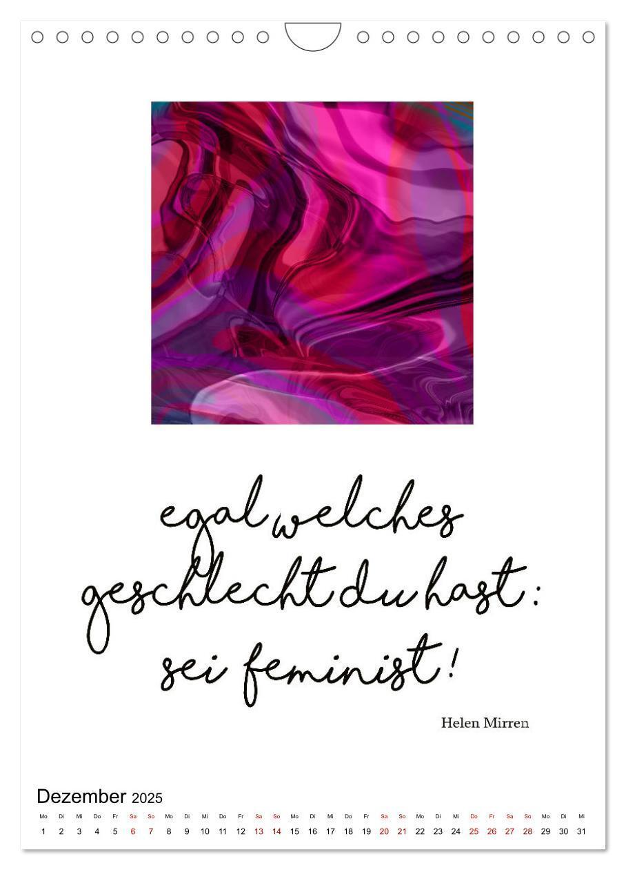 Bild: 9783435849192 | Mehr als Worte - Zitate starker Frauen (Wandkalender 2025 DIN A4...