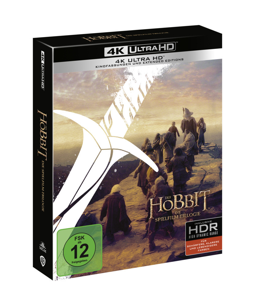 Bild: 5051890322593 | Der Hobbit: Die Spielfilm Trilogie 4K, 6 UHD-Blu-ray, 6 Blu Ray Disc