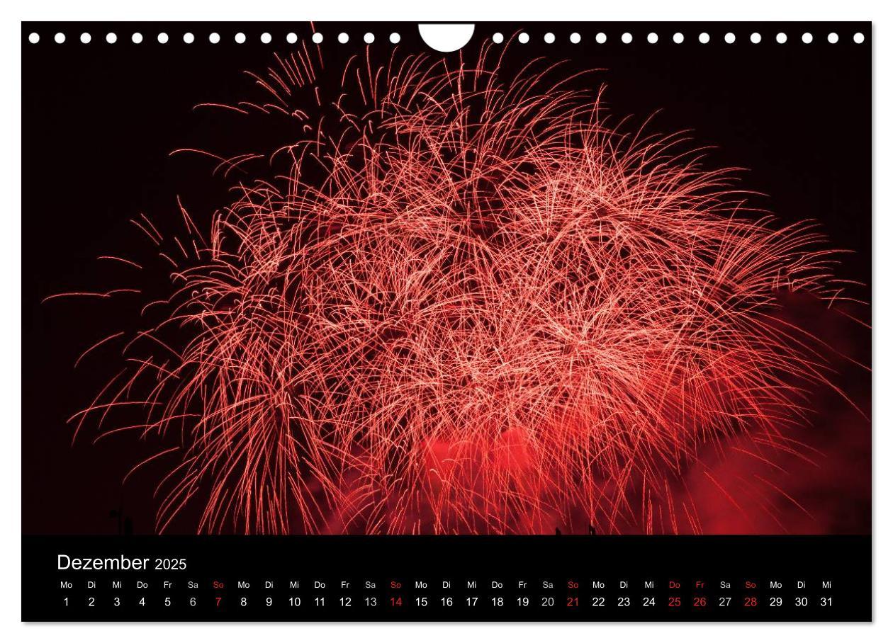 Bild: 9783435790180 | Feuerwerk (Wandkalender 2025 DIN A4 quer), CALVENDO Monatskalender