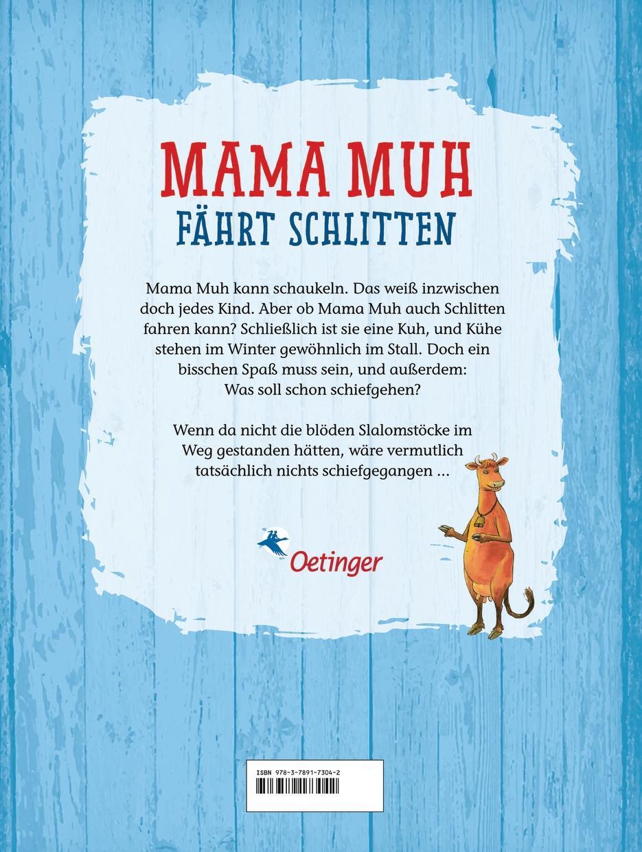 Rückseite: 9783789173042 | Mama Muh fährt Schlitten | Jujja Wieslander (u. a.) | Buch | Mama Muh