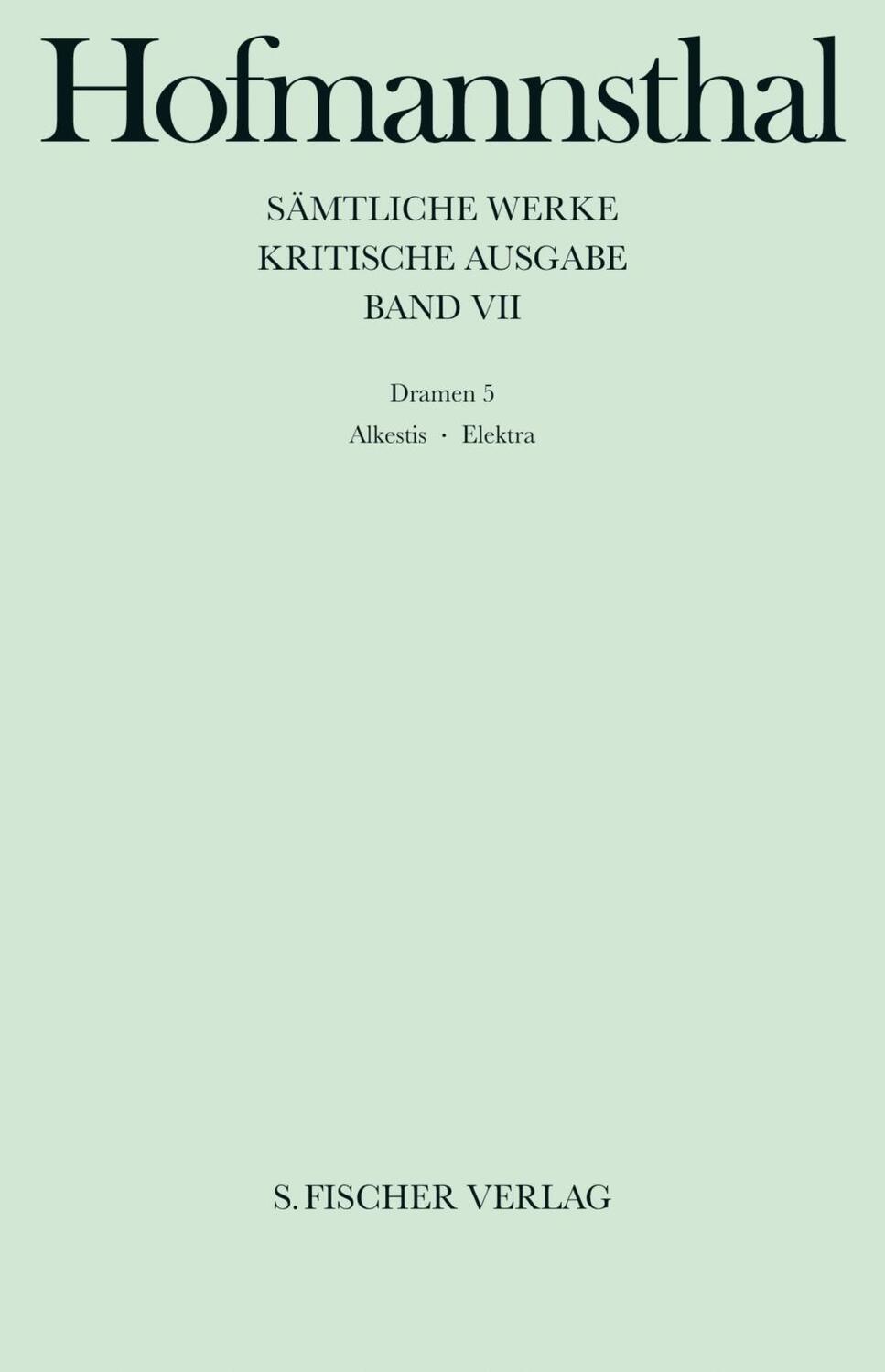 Cover: 9783107315079 | Dramen 5 | Hugo von Hofmannsthal | Buch | 520 S. | Deutsch | 1997