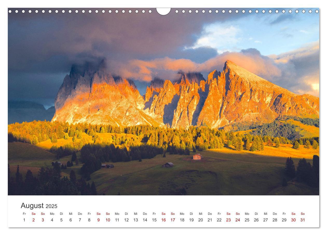 Bild: 9783383926808 | Seiser Alm - Im Herzen der Dolomiten. (Wandkalender 2025 DIN A3...