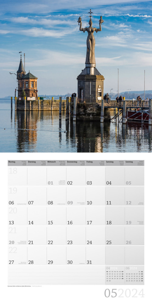 Bild: 9783838444093 | Deutschland Kalender 2024 - 30x30 | Ackermann Kunstverlag | Kalender