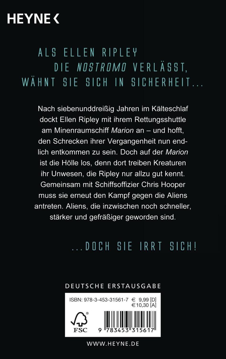 Bild: 9783453315617 | Alien - In den Schatten | Tim Lebbon | Taschenbuch | Deutsch | 2014