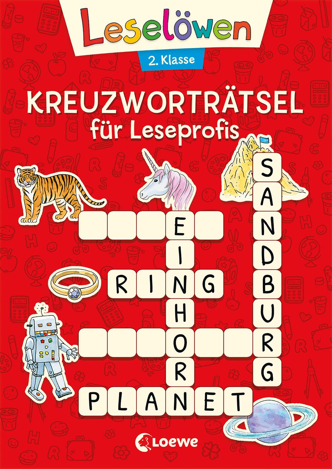 Cover: 9783743201897 | Leselöwen Kreuzworträtsel für Erstleser. 2. Klasse (Rot) | Rot | Buch