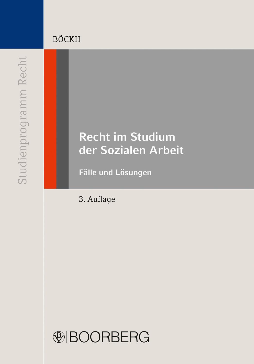 Cover: 9783415072855 | Recht im Studium der Sozialen Arbeit | Fälle und Lösungen | Böckh