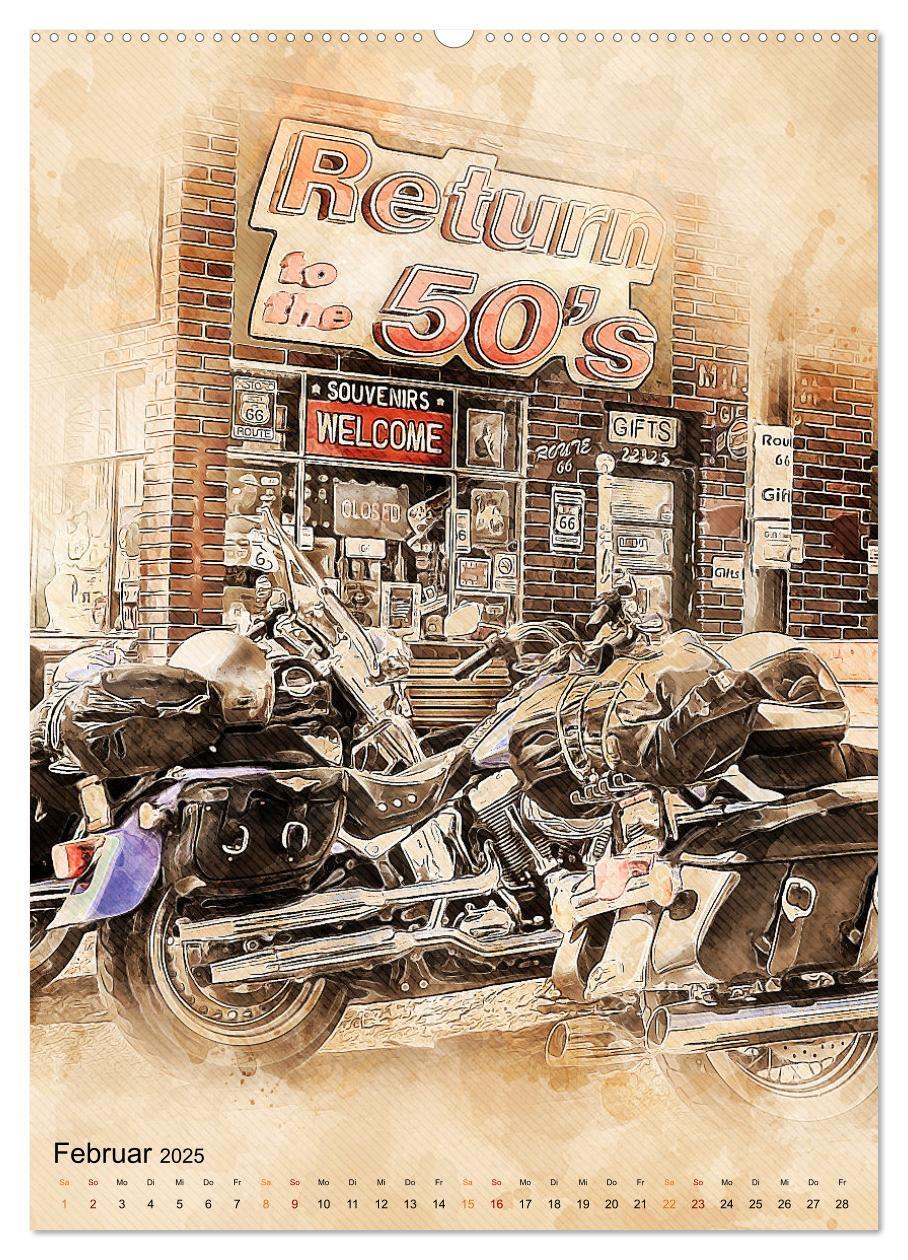 Bild: 9783435917945 | Route 66 - 2451 Meilen (hochwertiger Premium Wandkalender 2025 DIN...