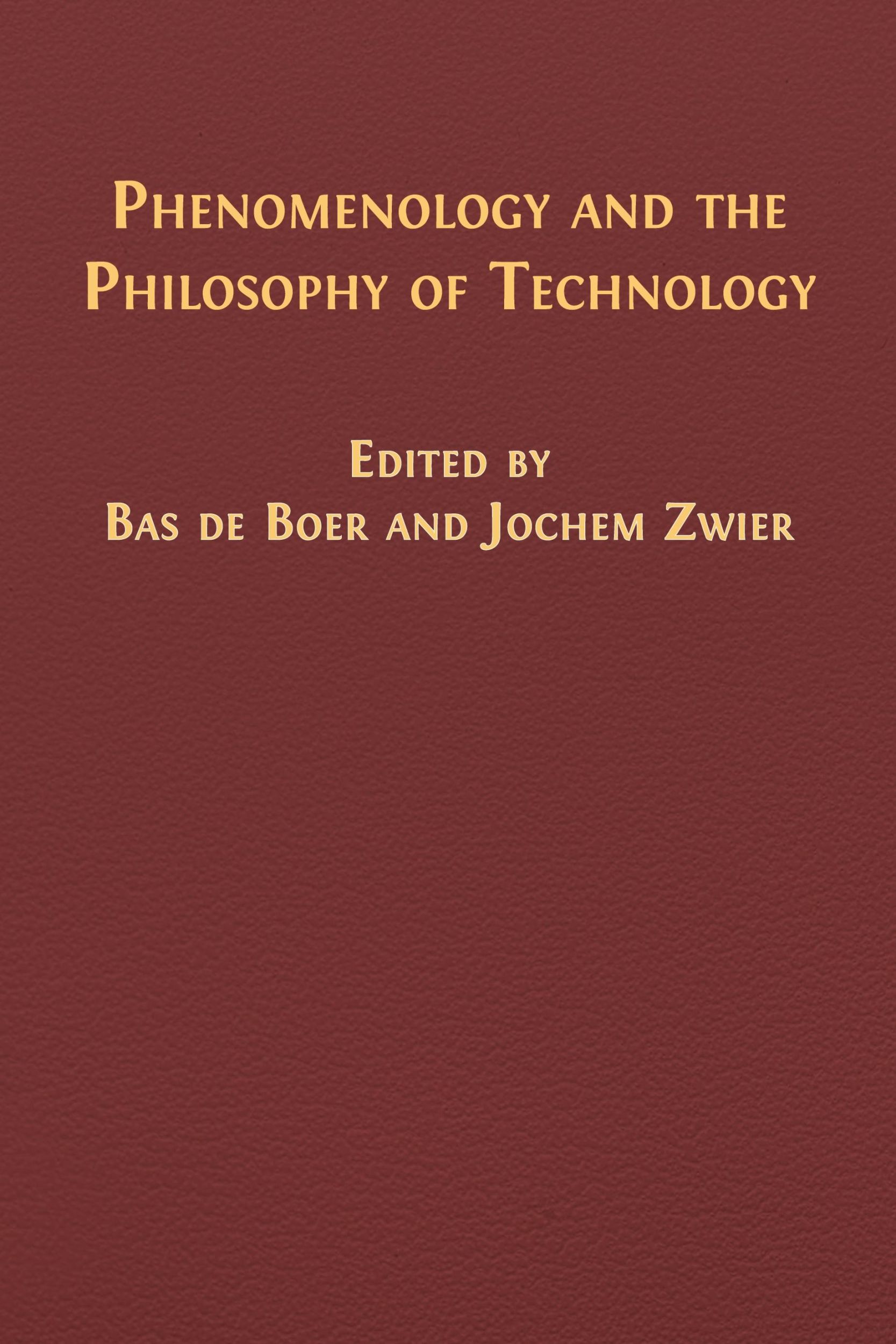 Cover: 9781805113799 | Phenomenology and the Philosophy of Technology | Bas de Boer | Buch