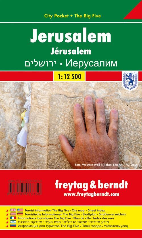 Cover: 9783707913750 | Jerusalem, Stadtplan 1:12.500, City Pocket + The Big Five | Deutsch