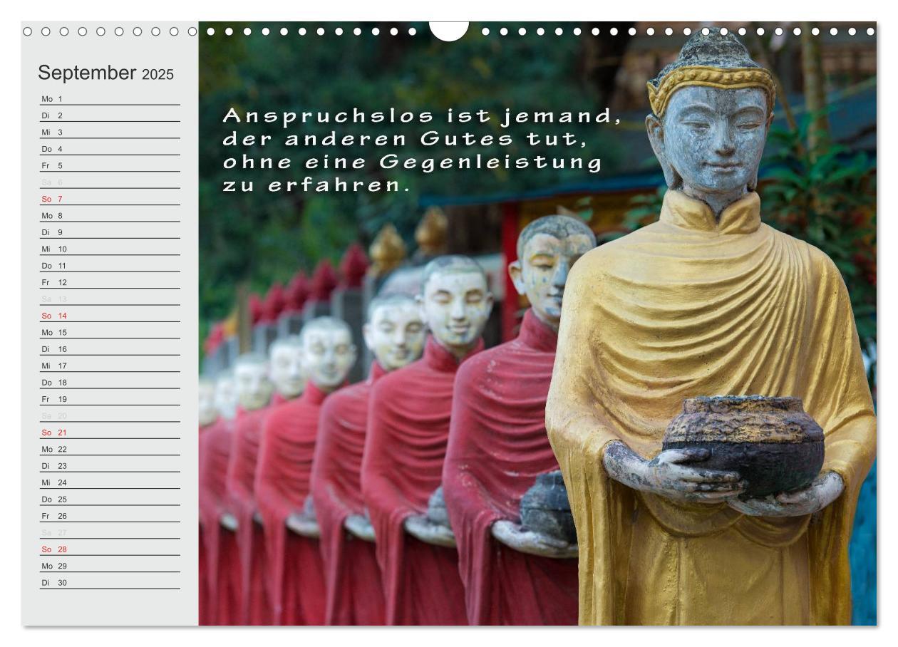 Bild: 9783435550944 | BUDDHA Buddhistische Weisheiten (Wandkalender 2025 DIN A3 quer),...