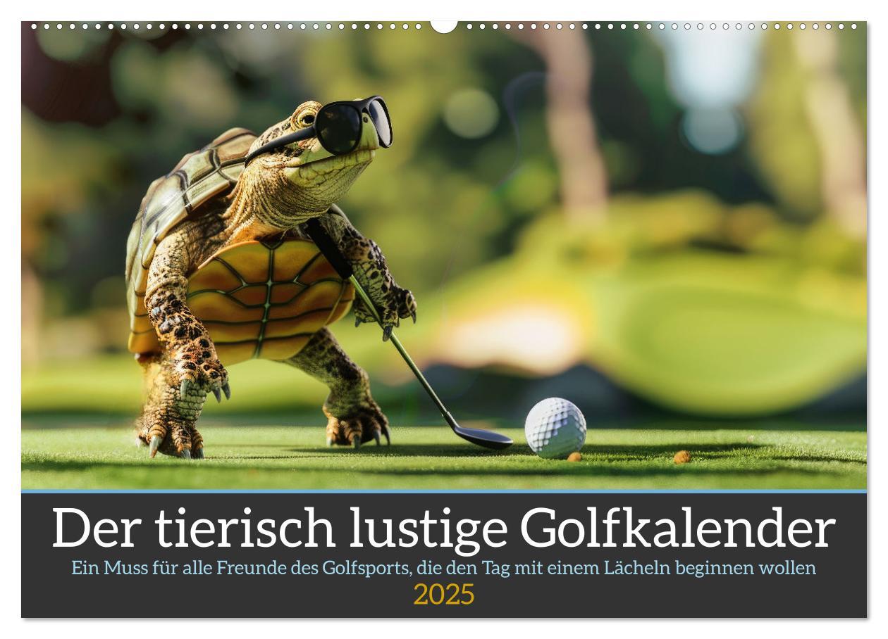 Cover: 9783457155523 | Der tierisch lustige Golfkalender (Wandkalender 2025 DIN A2 quer),...