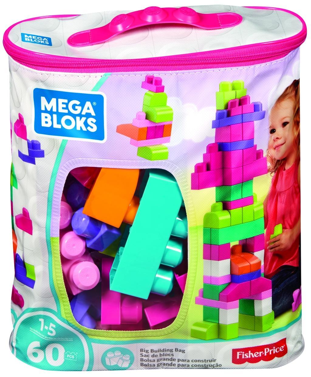 Cover: 65541084179 | Mega Bloks Bausteinebeutel pink (60 Teile) | DCH54 | Deutsch | 2018