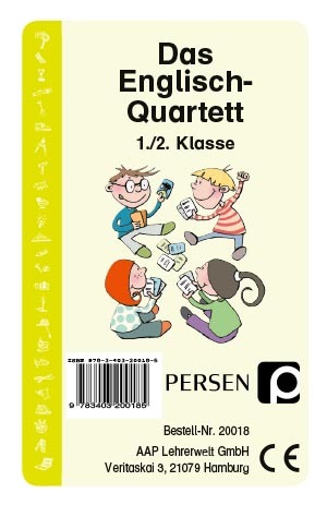 Cover: 9783403200185 | Das Englisch-Quartett (Kartenspiel) | (1. und 2. Klasse) | Wehren