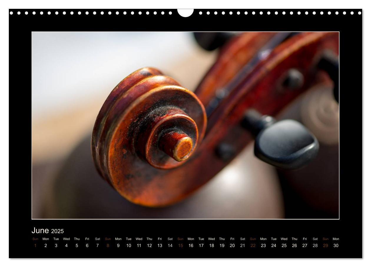 Bild: 9781325963935 | A violin only (Wall Calendar 2025 DIN A3 landscape), CALVENDO 12...