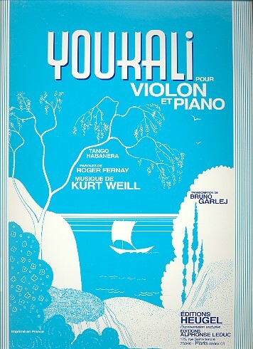 Cover: 9790047337238 | Youkali -Tango Habanera | Kurt Weill | Buch | EAN 9790047337238
