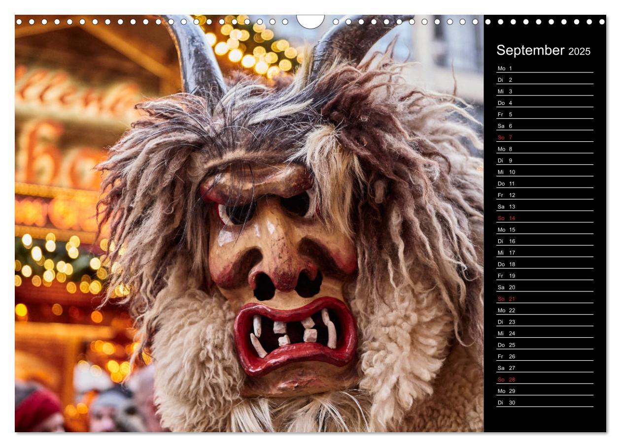 Bild: 9783435174959 | Krampus Kalender 2025 (Wandkalender 2025 DIN A3 quer), CALVENDO...