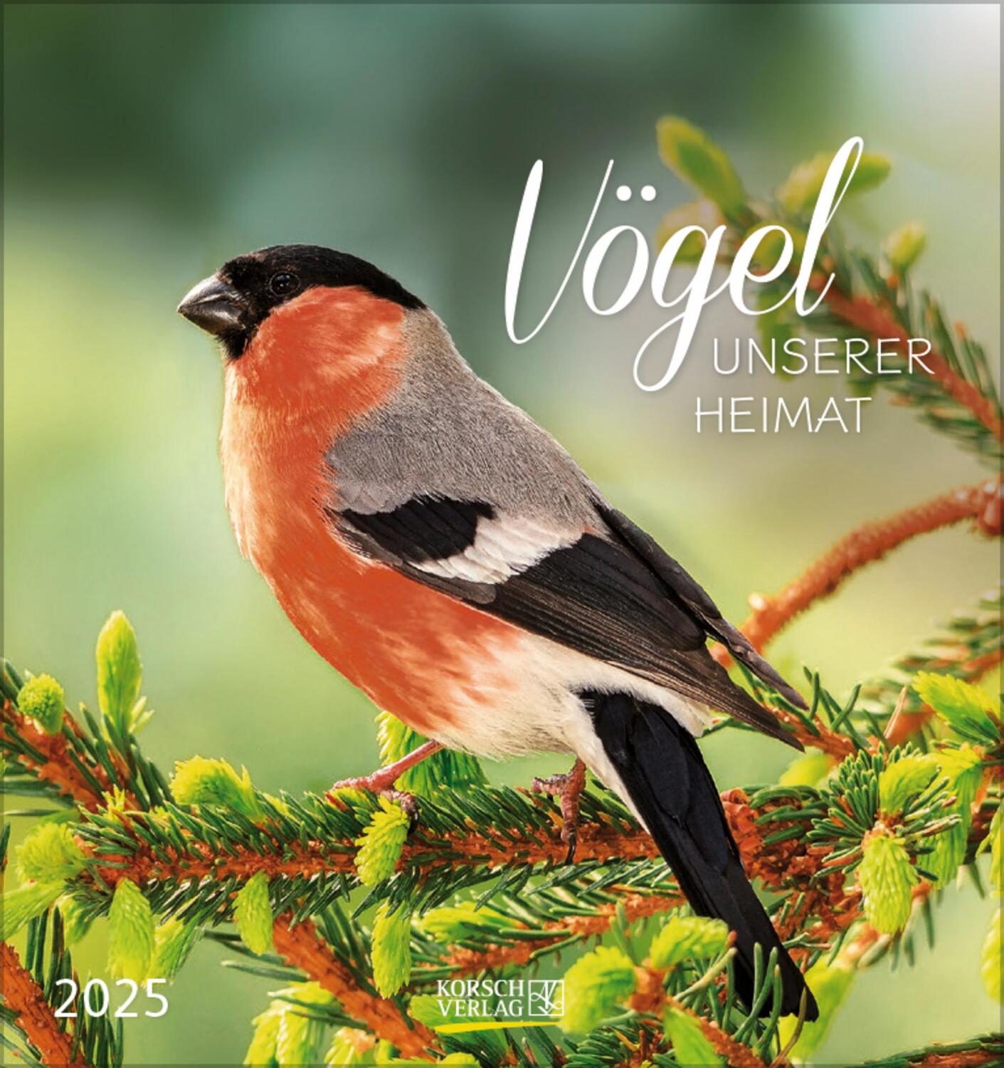 Cover: 9783731876755 | Vögel unserer Heimat 2025 | Verlag Korsch | Kalender | 13 S. | Deutsch