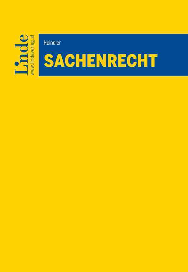 Cover: 9783707348903 | Sachenrecht | Florian Heindler | Taschenbuch | 188 S. | Deutsch | 2023