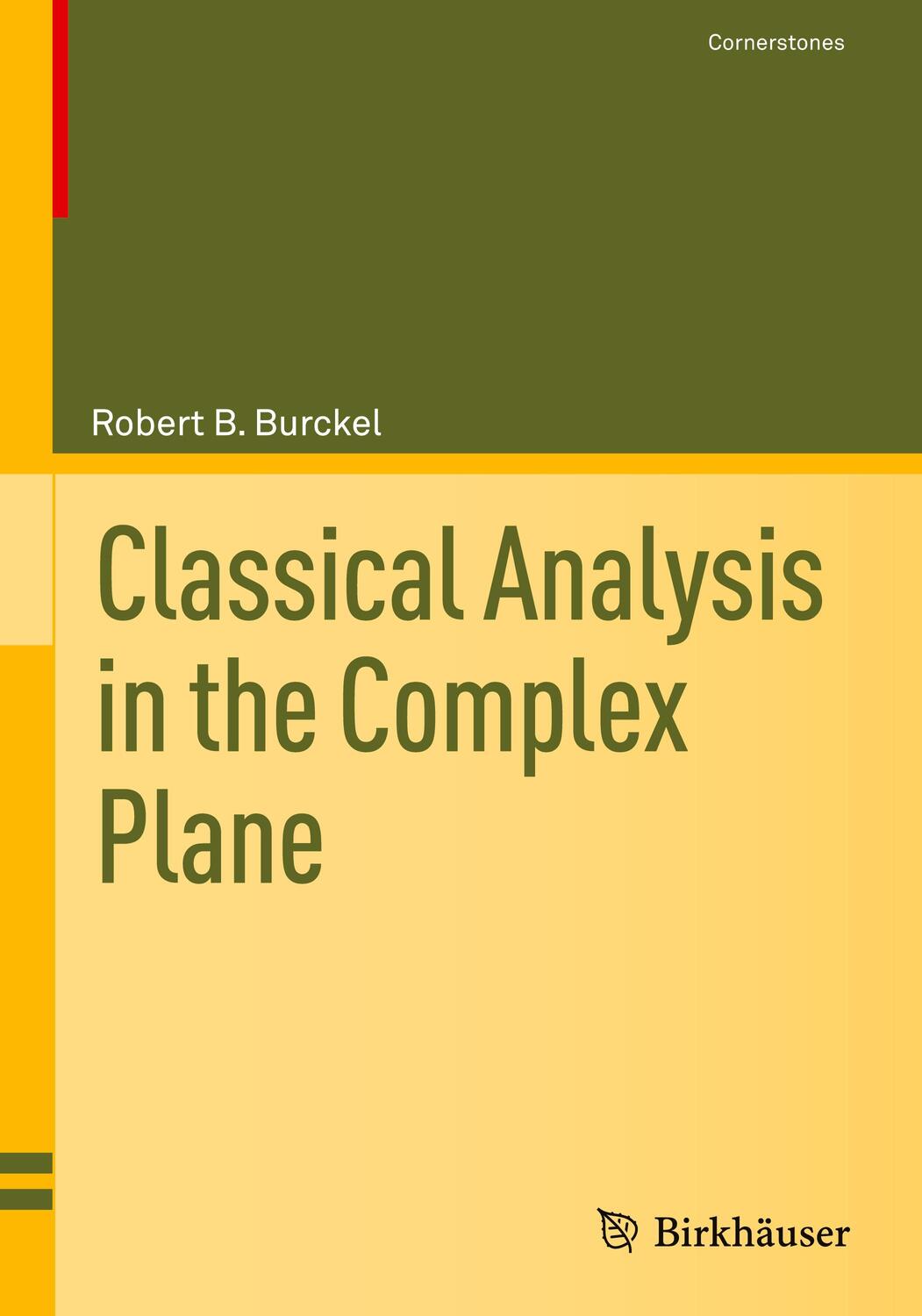 Cover: 9781071619636 | Classical Analysis in the Complex Plane | Robert B. Burckel | Buch
