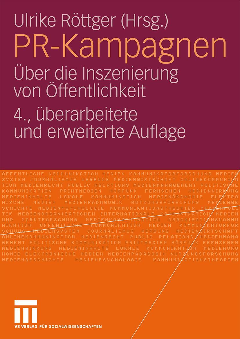 Cover: 9783531162287 | PR-Kampagnen | Über die Inszenierung von Öffentlichkeit | Röttger