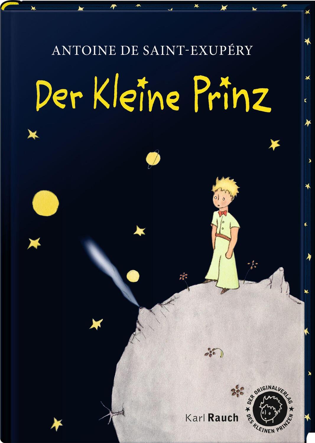 Cover: 9783792000212 | Der kleine Prinz. Black | Mit Farbschnitt und glitzernden Sternen