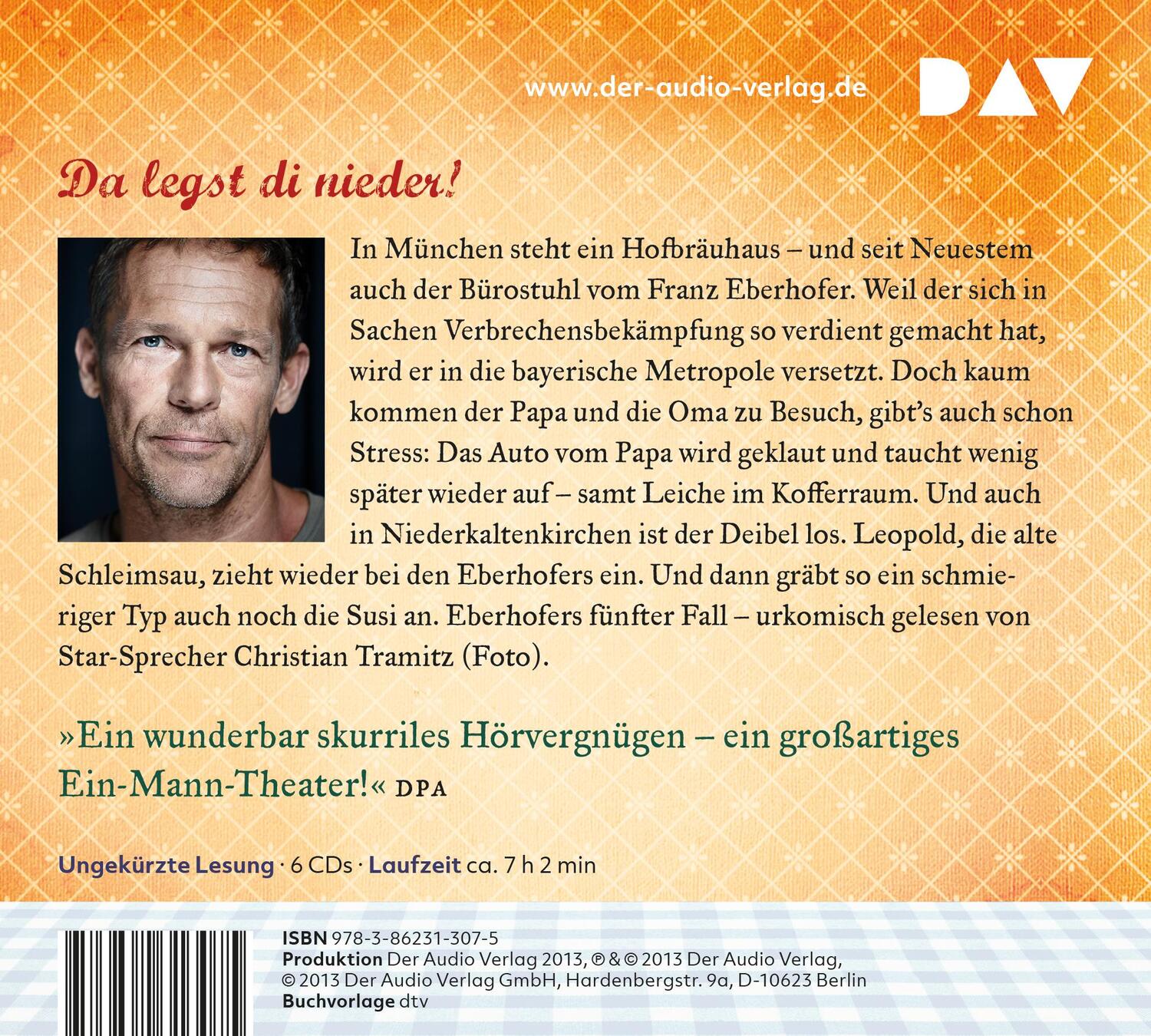 Rückseite: 9783862313075 | Sauerkrautkoma | Ungekürzte Lesung | Rita Falk | Audio-CD | Deutsch