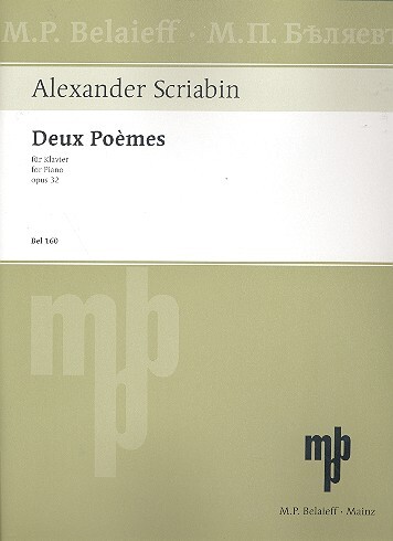 Cover: 9790203000426 | 2 Poèmes op.32 für Klavier | Alexander Scriabin | Buch
