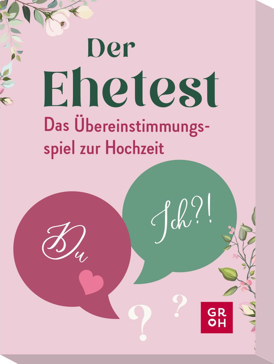 Cover: 4036442011072 | Der Ehetest | Groh Verlag | Spiel | Schachtel | 51 S. | Deutsch | 2023
