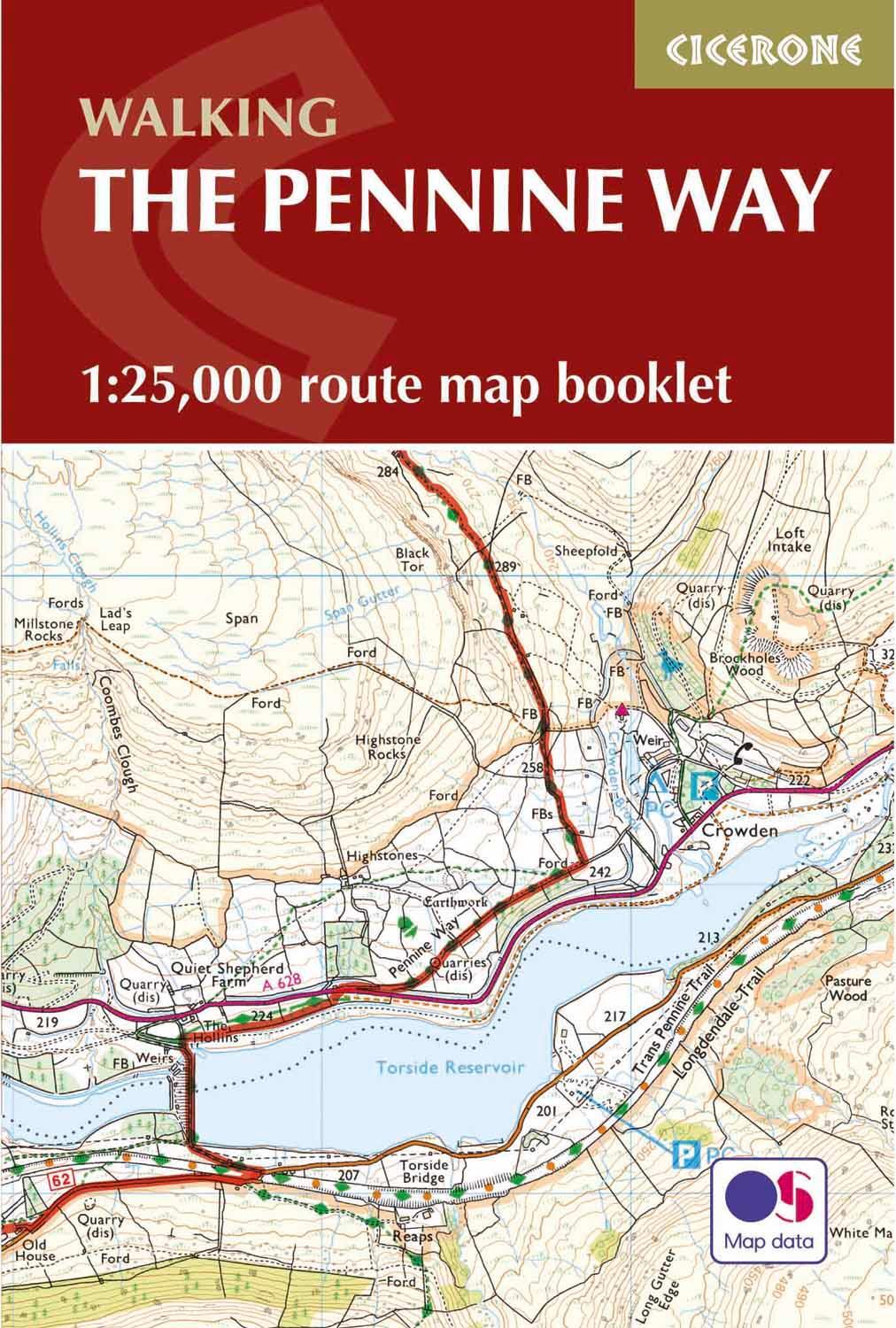 Cover: 9781852849078 | Pennine Way Map Booklet | 1:25,000 OS Route Mapping | Paddy Dillon