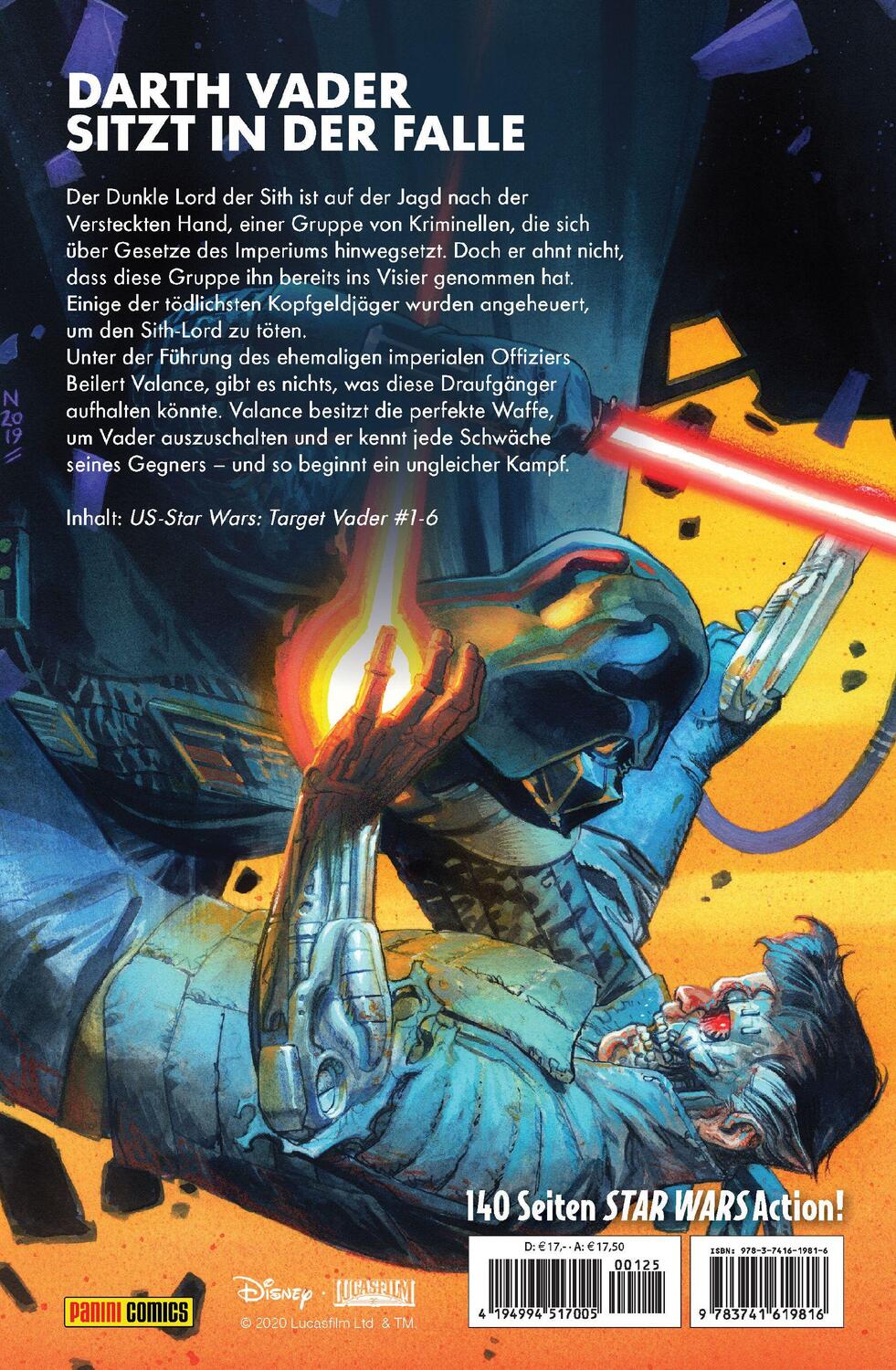 Rückseite: 9783741619816 | Star Wars Comics: Jagd auf Vader | Robbie Thompson (u. a.) | Buch