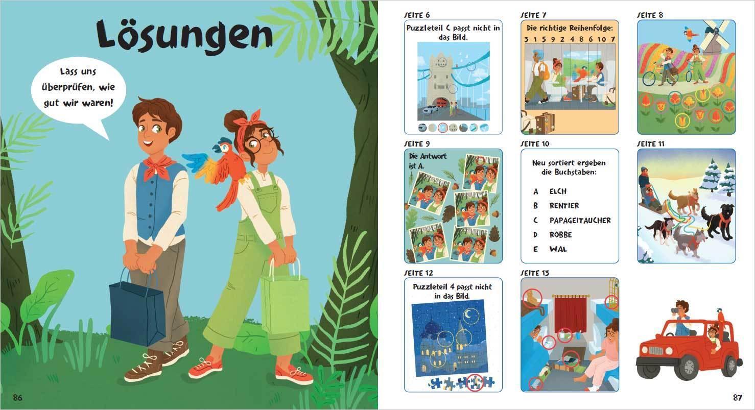 Bild: 9783809445234 | Weltreise in 80 Rätseln. Für Kinder ab 7 Jahren | Susie Rae | Buch