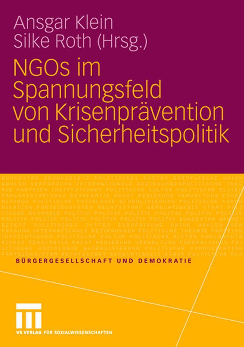 Cover: 9783531155166 | NGOs im Spannungsfeld von Krisenprävention und Sicherheitspolitik