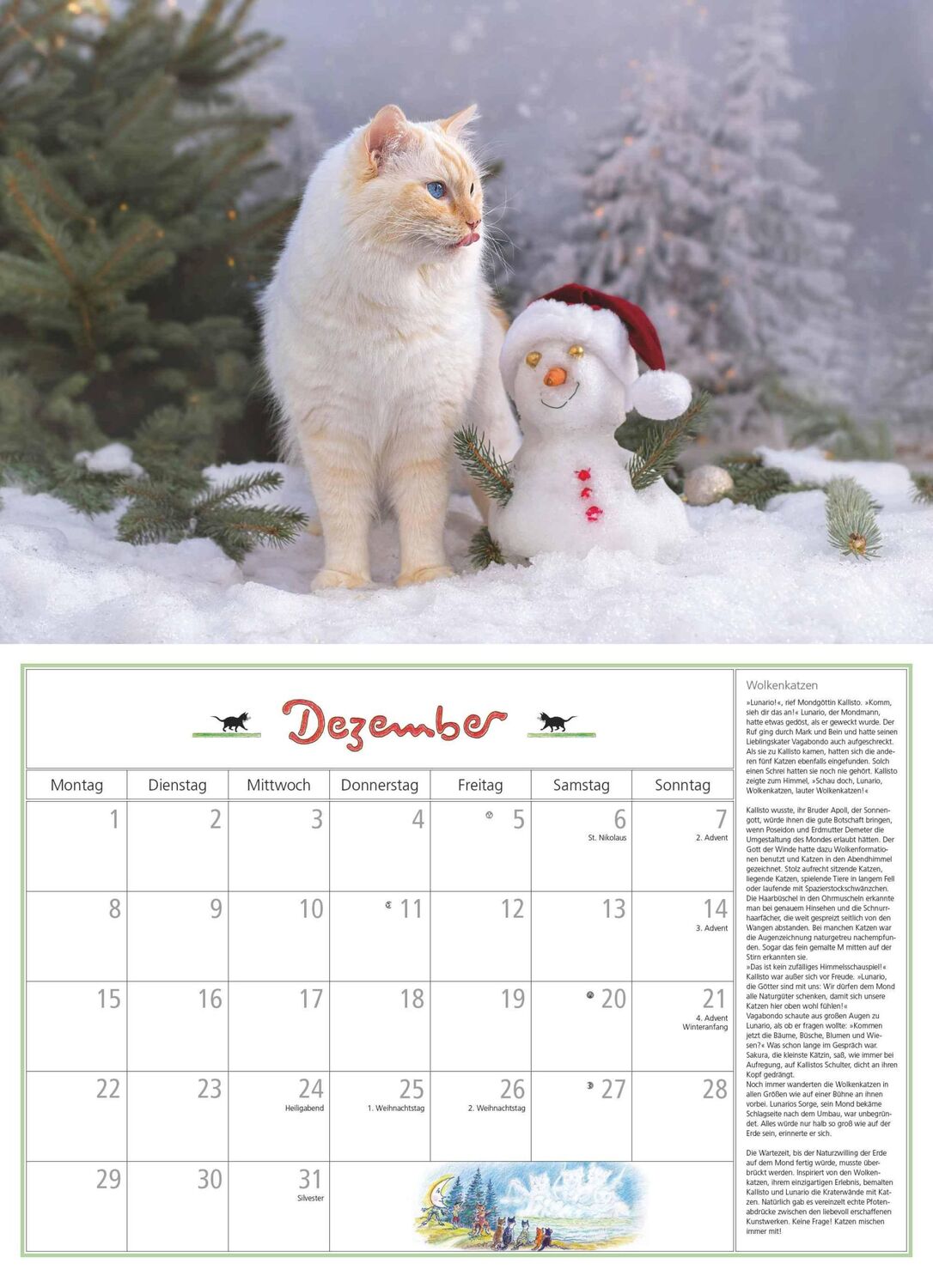 Bild: 4250809652412 | DUMONT - DUMONTS Katzenkalender 2025 Broschürenkalender, 42x29cm,...