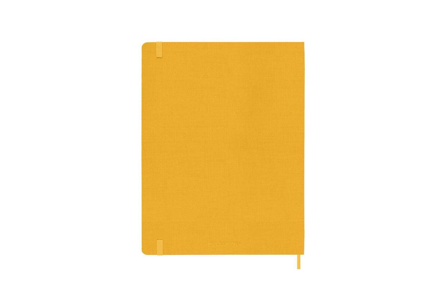 Bild: 8056598853087 | Moleskine Classic Notebook, Extra Large, Ruled, Orange Yellow, Silk...